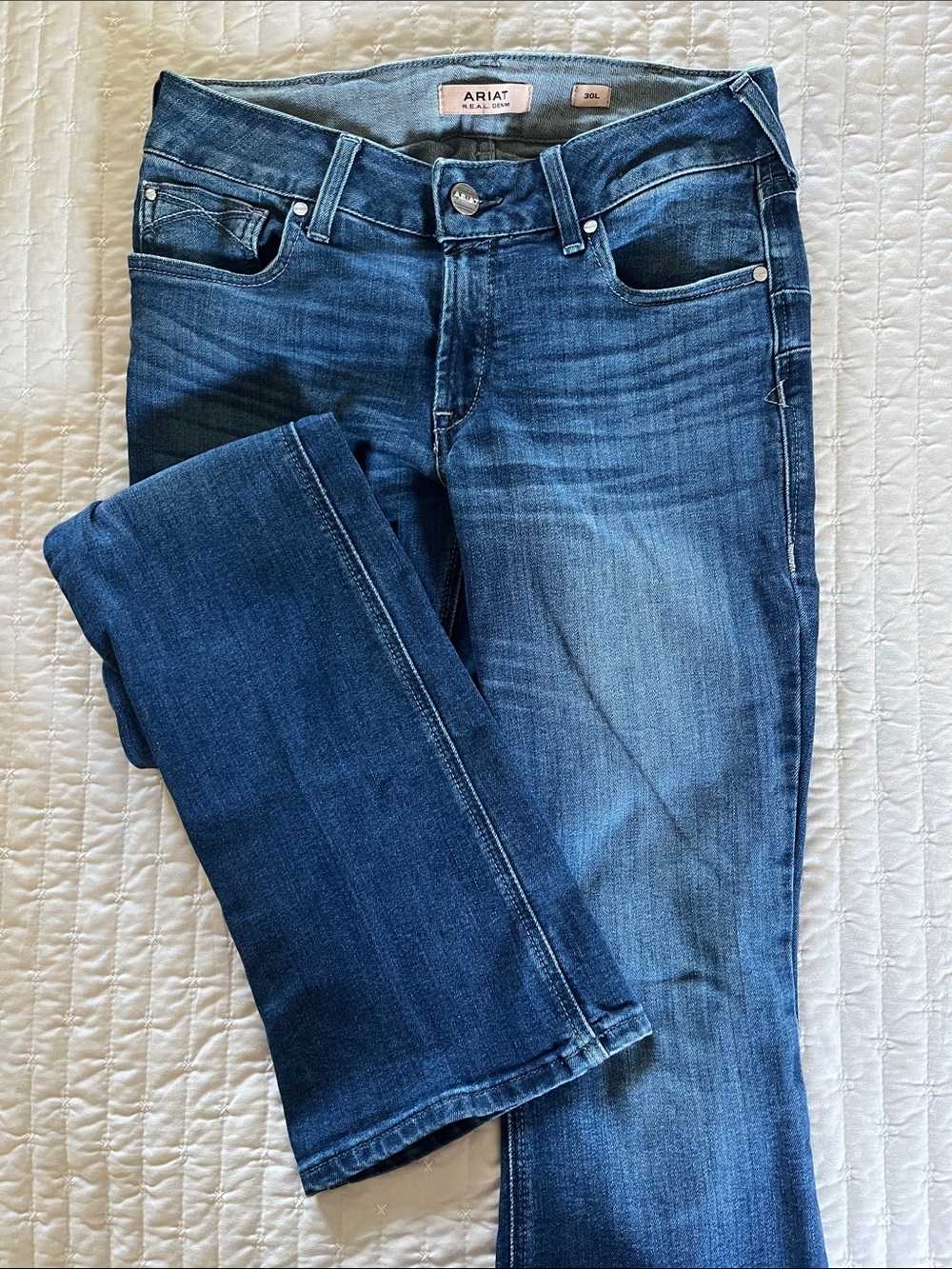 Ariat Women's Medium Mid Rise Bootcut Denim Jeans